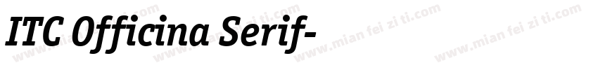 ITC Officina Serif字体转换